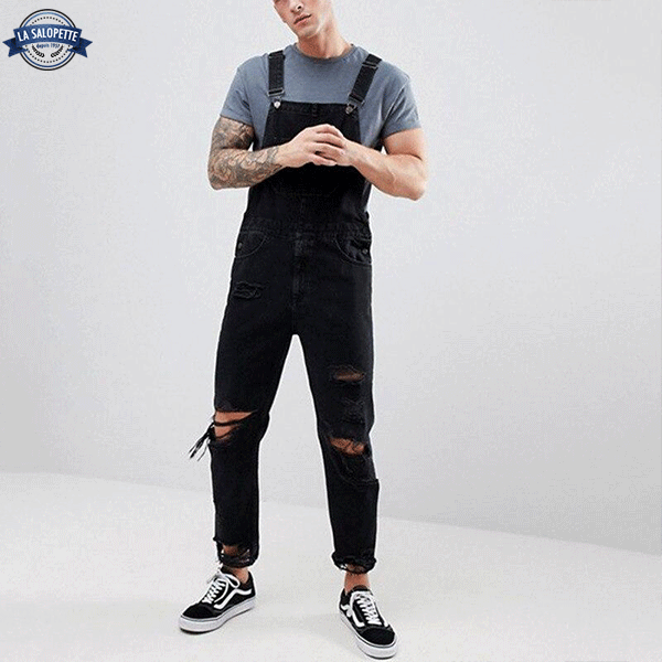 Denim smækbukser Detroit Street Style