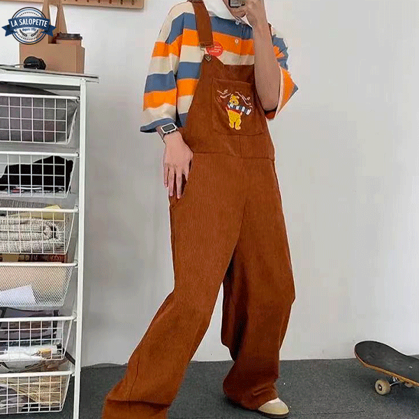 Fløjl Smækbukser Winnie the Pooh Brown