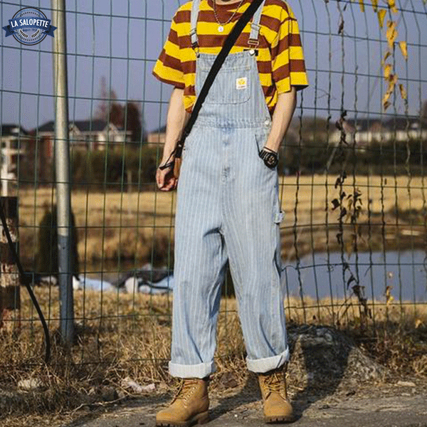 Vintage smækbukser Stribet Man Duffel